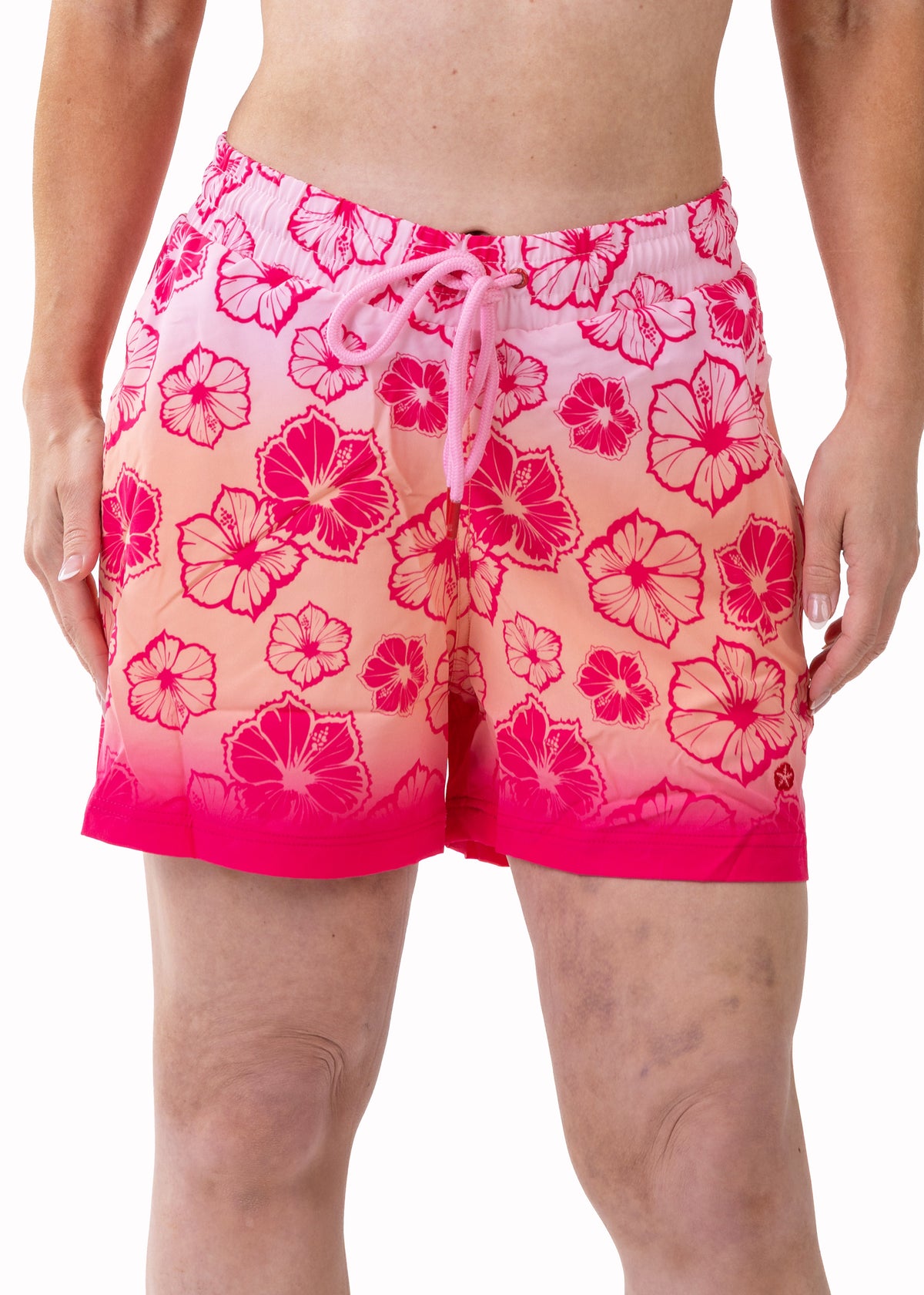 Pedra Women's Swim Shorts with Compression Liner – Pink PGD (350P31B), image 1