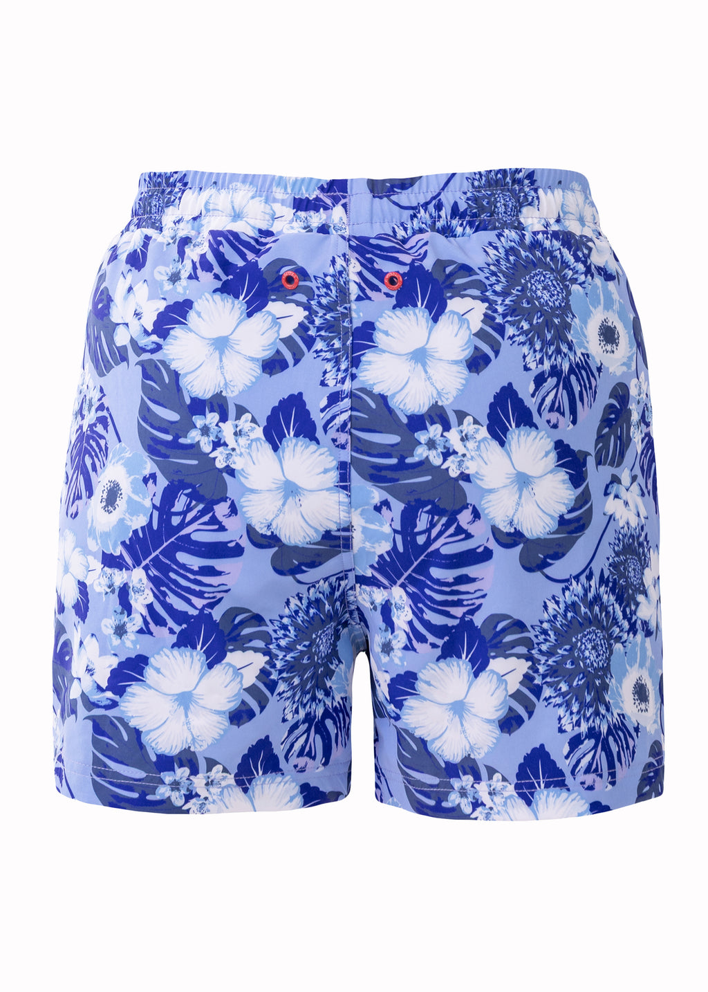 Pedra Women's Swim Shorts with Compression Liner – Flower Blue Print, image 6