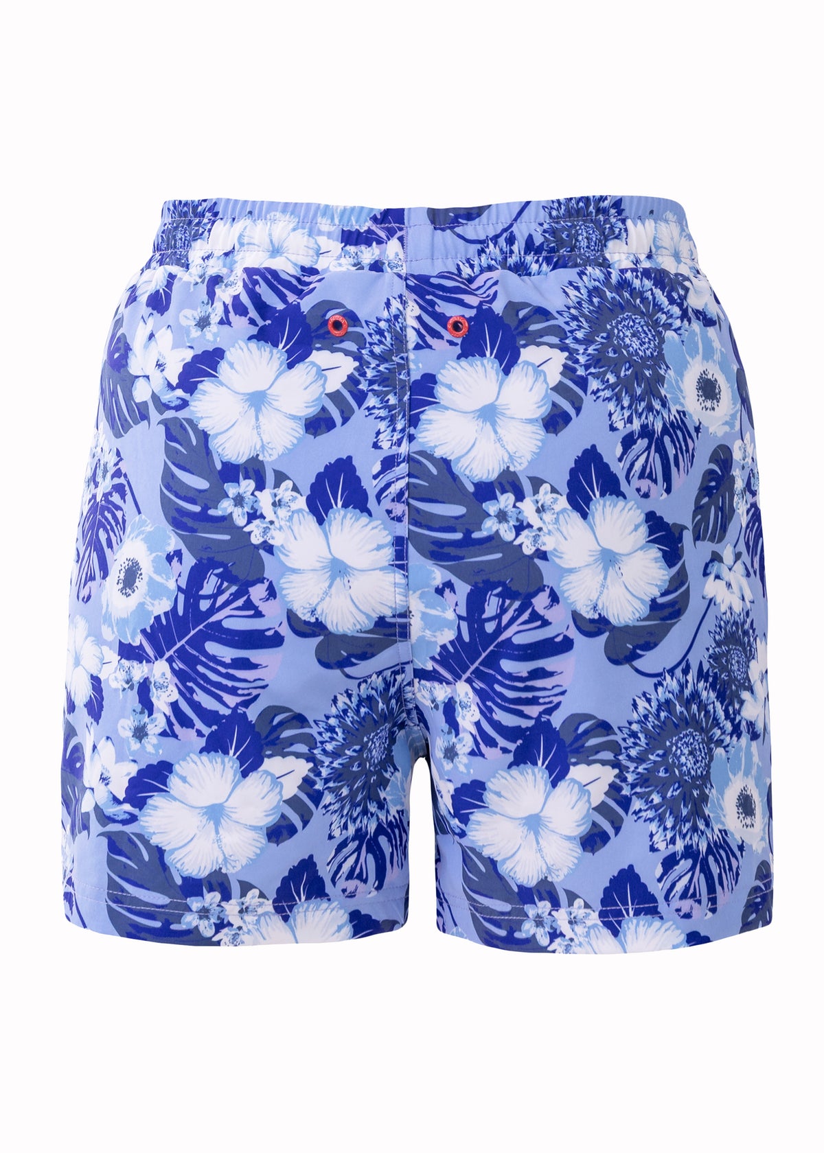 Pedra Women's Swim Shorts with Compression Liner – Flower Blue Print, image 6
