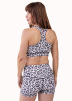 Figueira Women's Swim Hotpants – Light Beige Print, image 2
