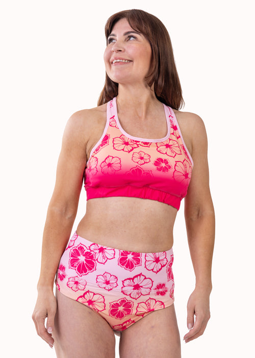 Branca Women's High-Waist Sport Bikini Bottom – Pink PGD (350P31B), image 1