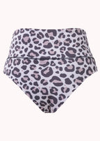Branca Women's High-Waist Sport Bikini Bottom – Light Beige Print, image 6